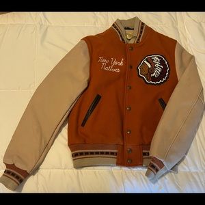 Mens Kith New York Natives Jacket fine leather and suede